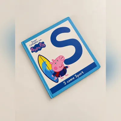 Libro cartonato con la lettera S