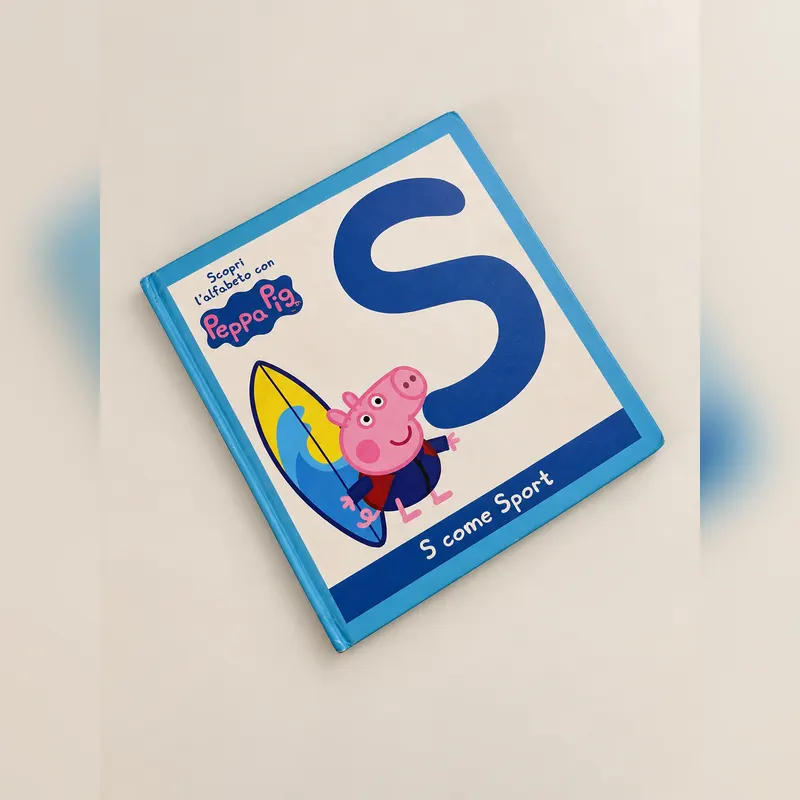 Libro cartonato con la lettera S