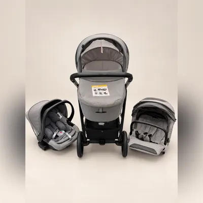 Passeggino trio grigio chiaro