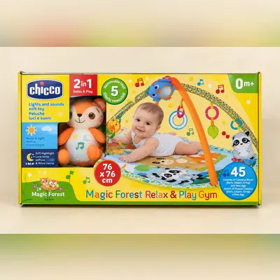 Tappeto gioco con archetto e peluche