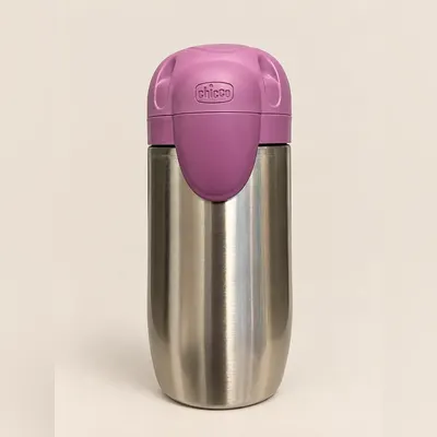 Thermos in acciaio con tappo viola