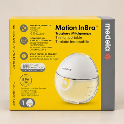 Tiralatte portatile giallo e bianco